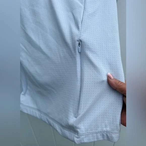 Mondetta Wonen’s Lightweight Sky Blue Quarter-Zip Pullover Shirt Size Large NWOT - Picture 11 of 14